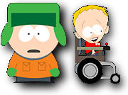 Picture of Timmy and Kyle from South Park