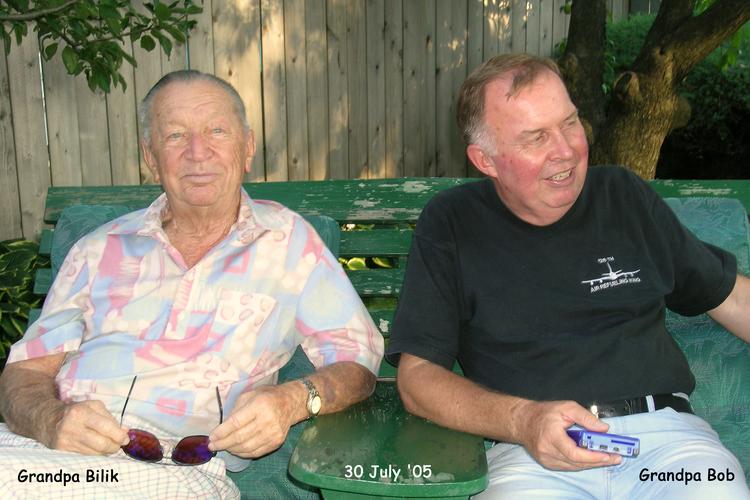 Great Grandpa Bilik with Grandpa Bob