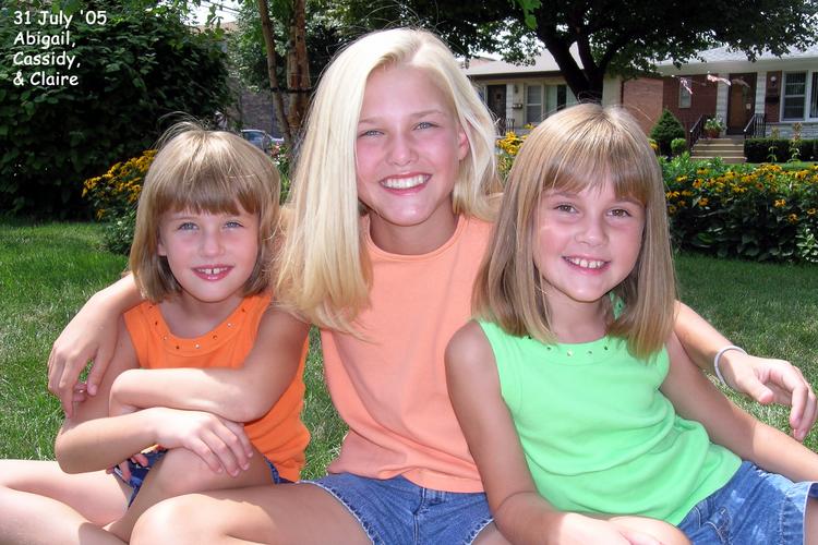 Abigail, Cassidy, and Claire (the granddaughters)