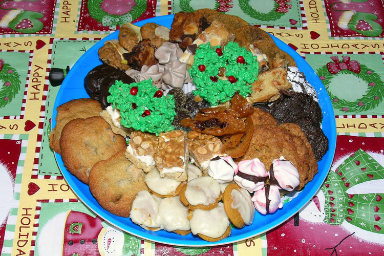 Our neighbor made us Christmas cookies