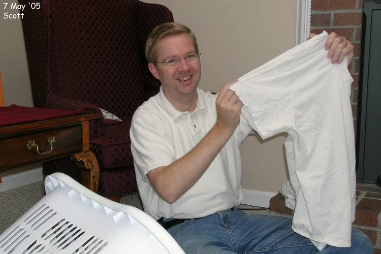 Scott doing the laundry again