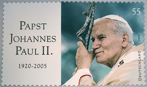 Stamp of John Paul II