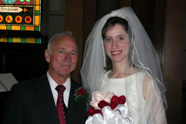 Mr. Miller (father of the bride) and Jeanette