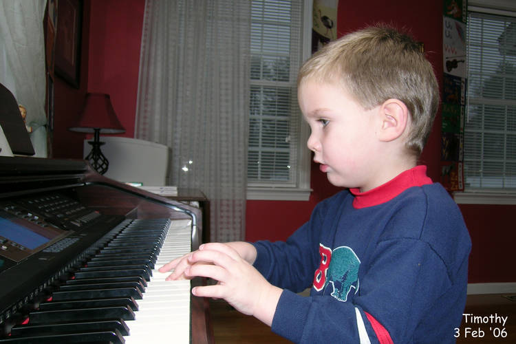 Timothy at the piano