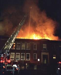 Garden Street School ablaze