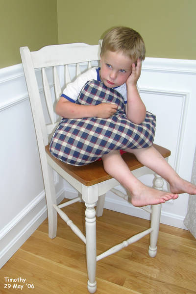 Timothy in a timeout