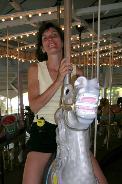 Michelle on the Carousel