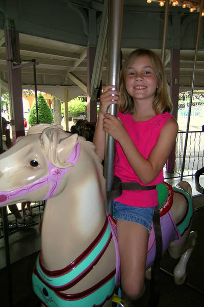 Claire on the Carousel