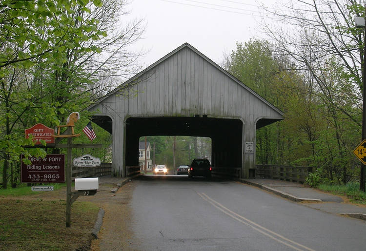 12 of 12: The covered bridge in Pepperell, MA
