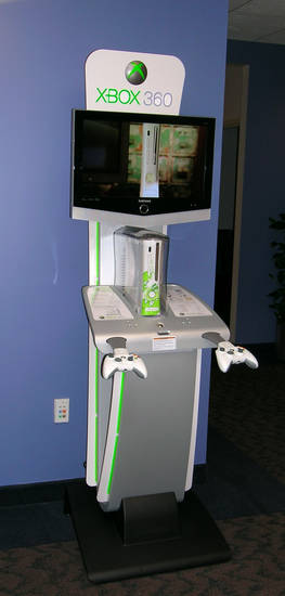 12 of 12: An example Xbox 360 in the main entrance