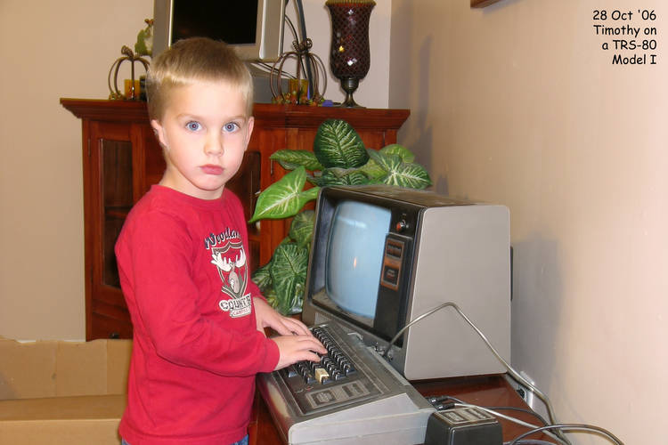 Timothy on the TRS-80