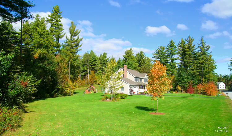 House in autumn