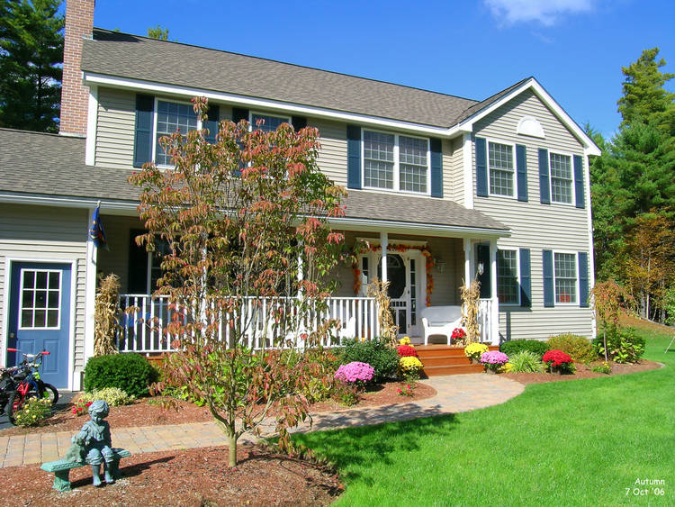 House in autumn