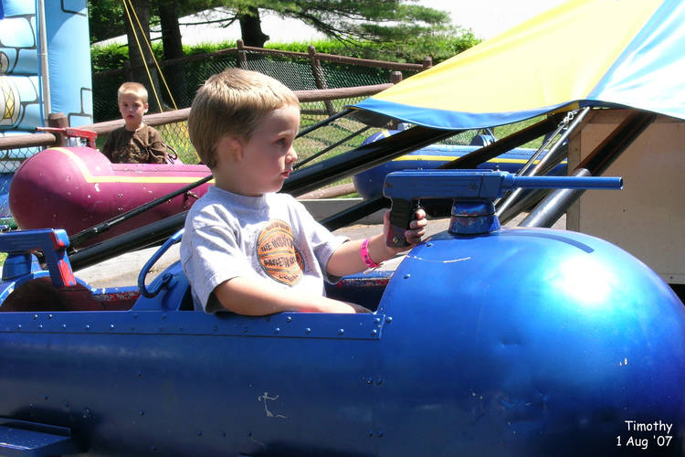 Timothy in his rocket
