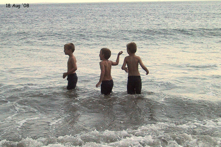 The boys at the coast