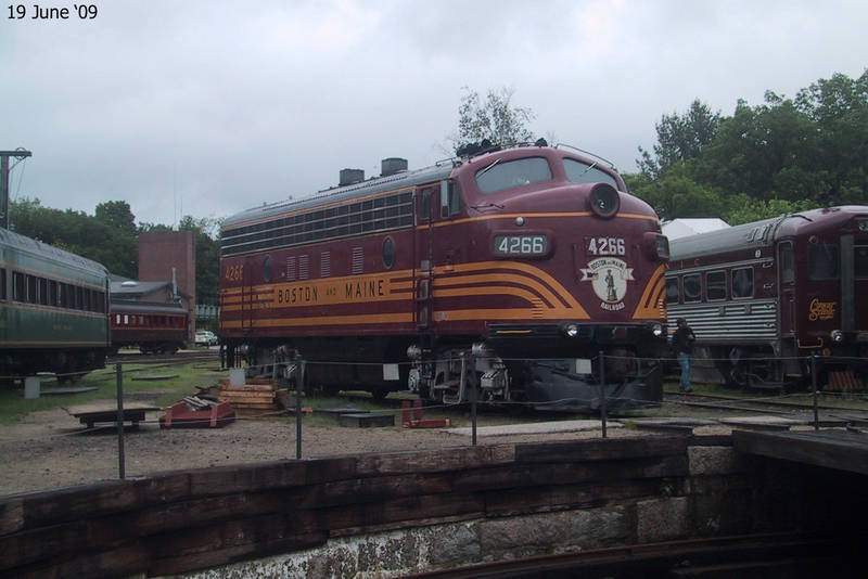 A train at Conway Scenic Railroad