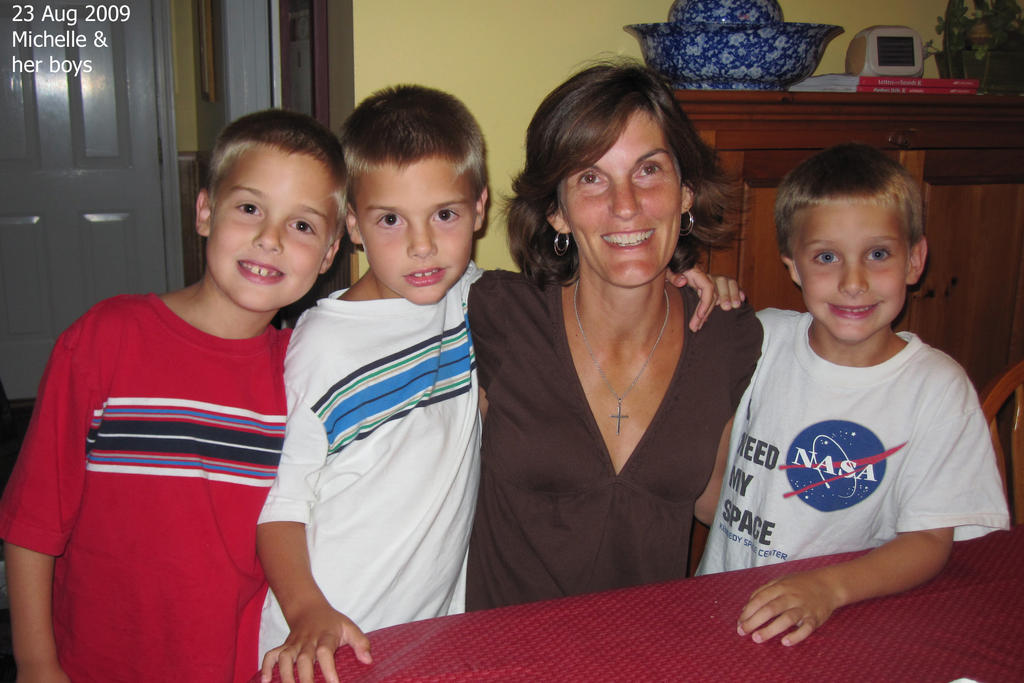 Michelle with her boys