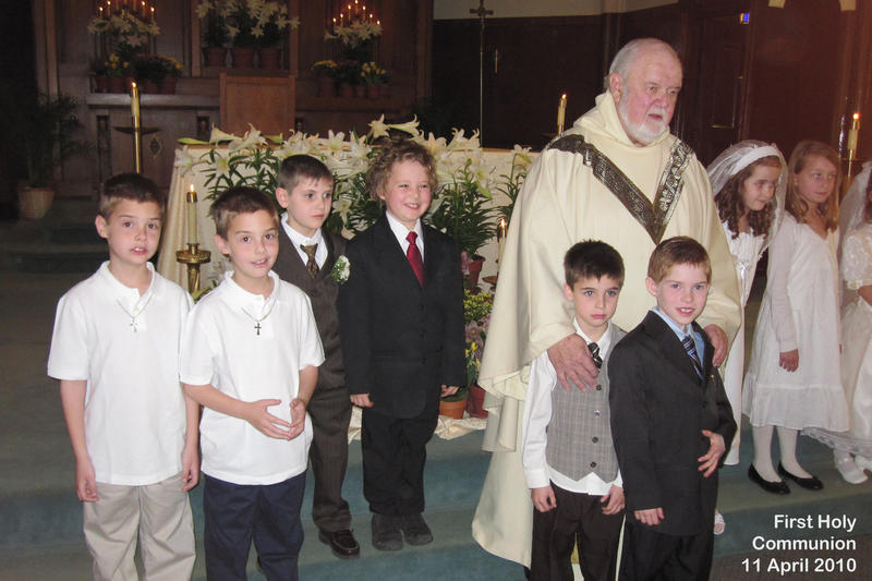The twins on their First Communion