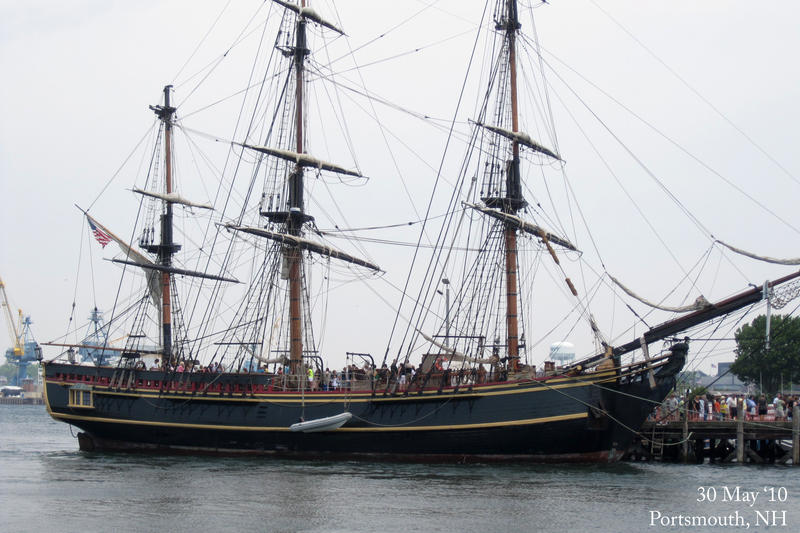 One of the tall ships