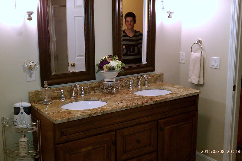 The new master bathroom