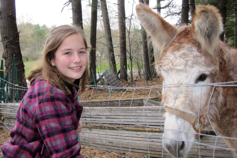 Abby and Roger the donkey