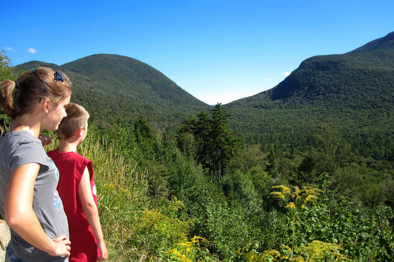 A scenic break on the Kancamagus Highway