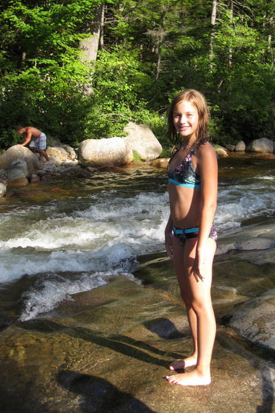 Abby at the Lower Falls