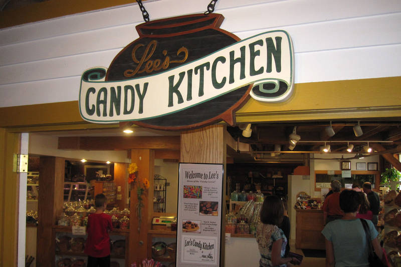 The candy store at Mill Falls in Meredith