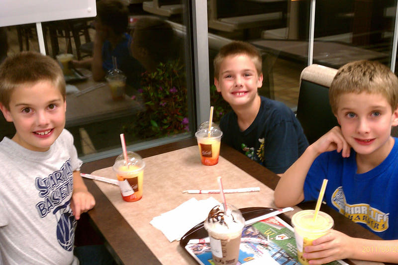 The boys at McDonalds