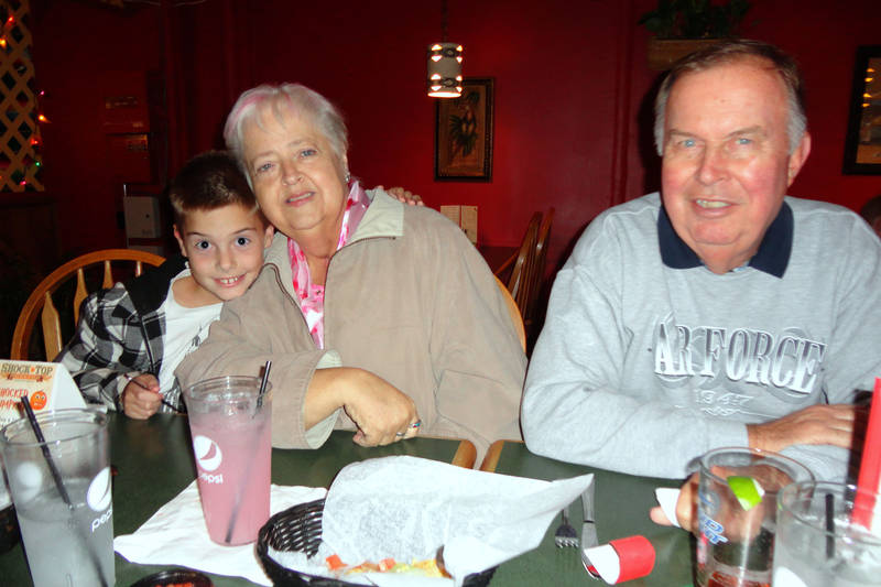 Last picture of Grandma (with Michael and Grandpa)