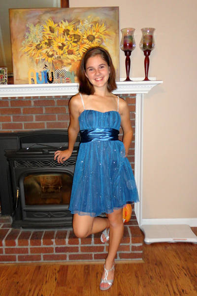 Claire before homecoming dance