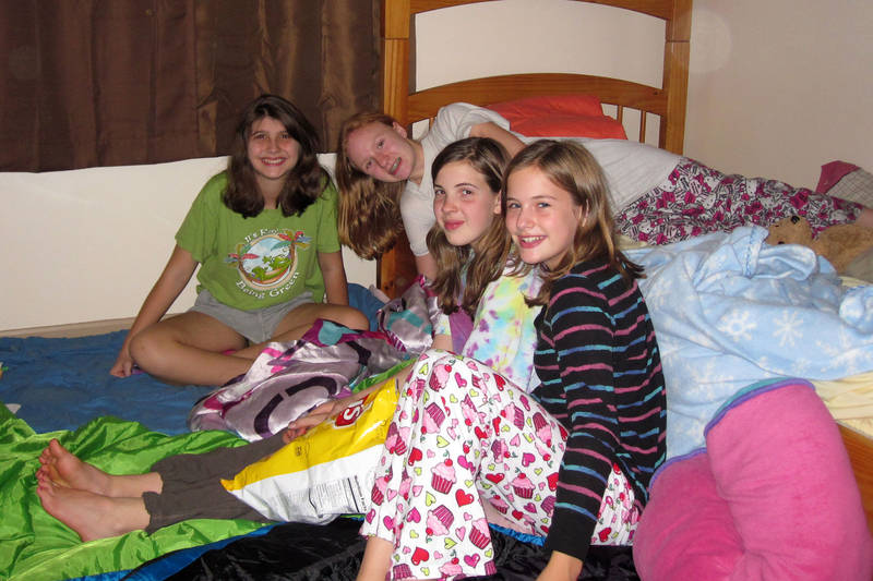 Abigail at Meilens Going Away Sleepover