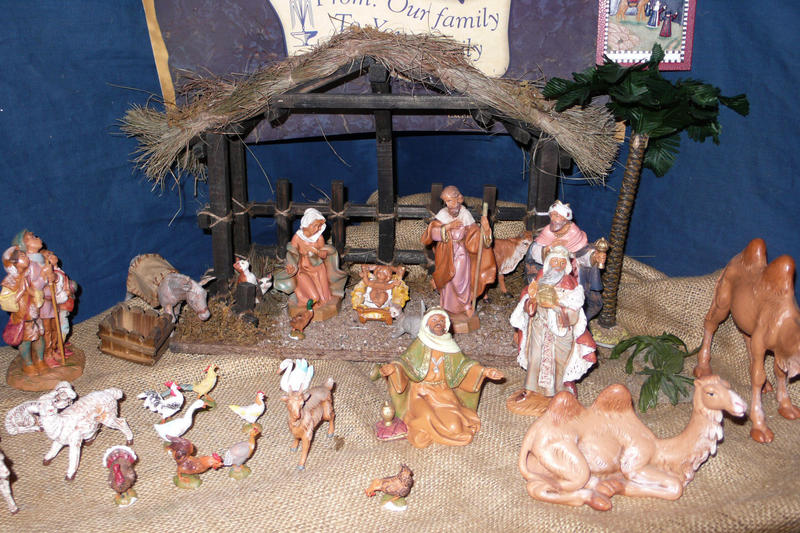 A Nativity Scene at the Christmas Shop