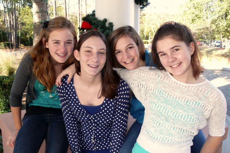 Abigail, Kaylia, Carolyn, and Claire
