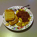 Thumbnail of My dinner: chili cheese omelette