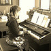 Thumbnail of Claire practicing piano
